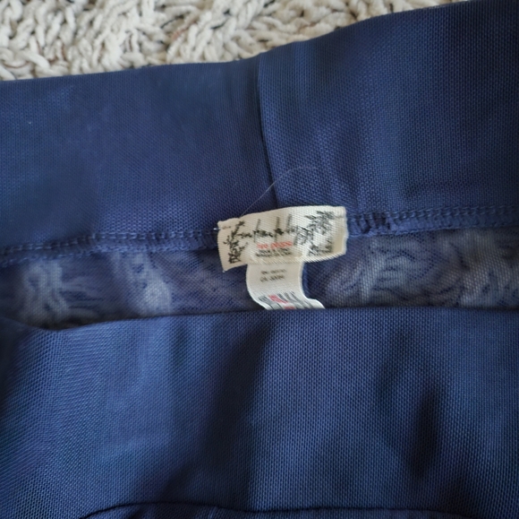 ♡Free People🌼 Intimately🦋 Make It Happen Mesh Blue leggings 💙 New♡NWOT - Picture 2 of 4
